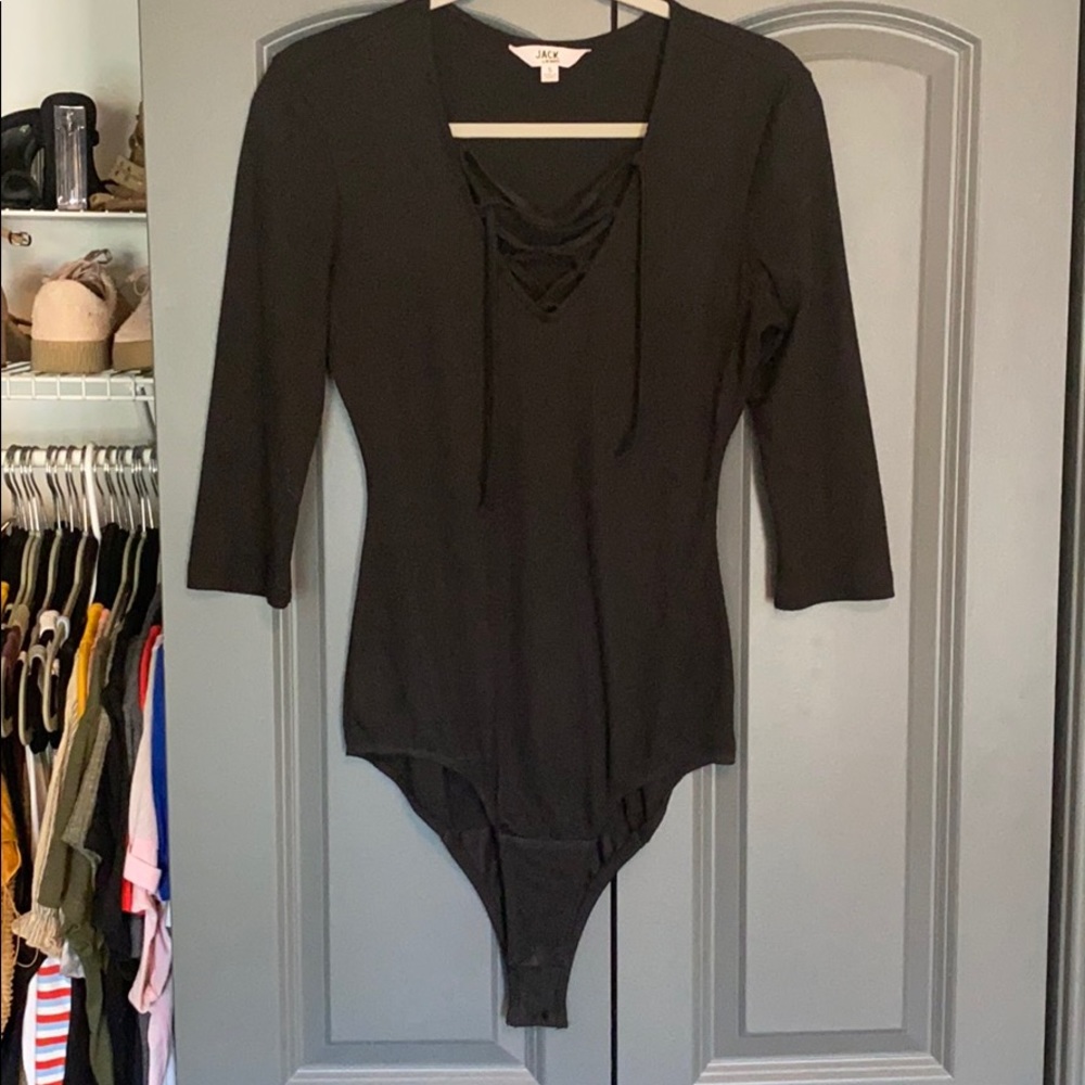 MOVING SALE! BB Dakota black women’s bodysuit